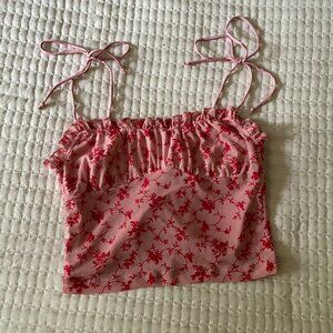 Motel Rocks Kalsi Top - Pink Bloom